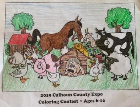 Coloring Contest Winner (ages 6-12) - Peyton Davis